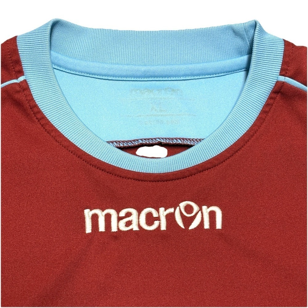 Macron Vesta Soccer Jersey Sz XL Maroon Cardinal Columbia Blue Training Top 2016 - Picture 5 of 10
